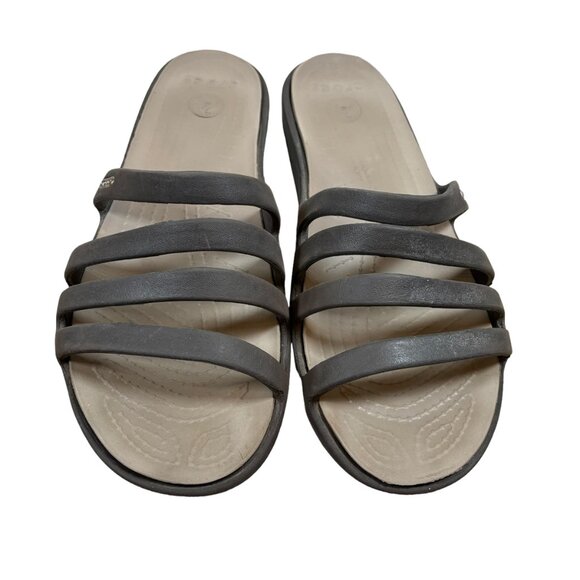 Crocs Rhonda Strappy Wedge Sandals - Picture 4 of 9